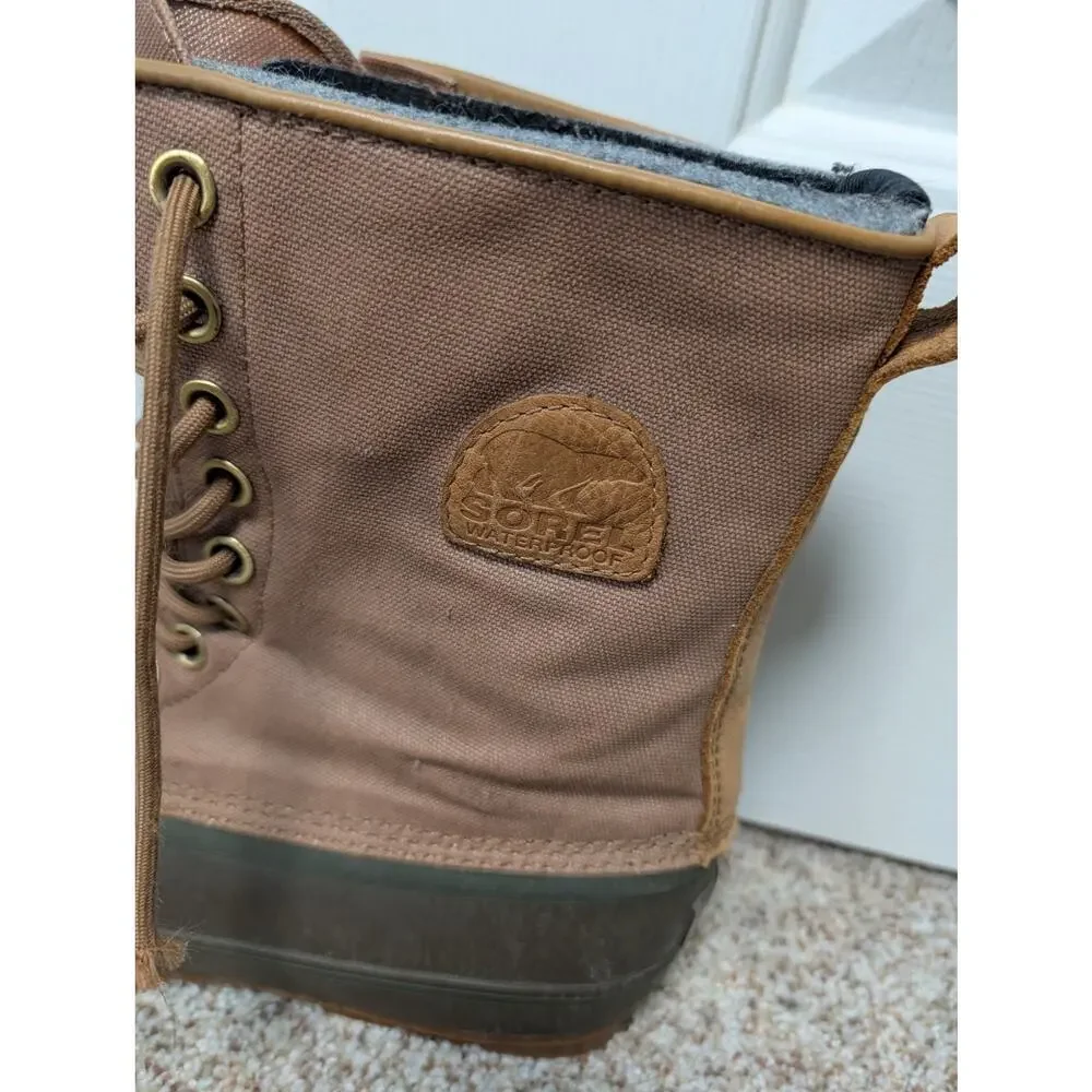 SOREL Mens Duck winter/waterproof boots, Mens 10.5; Removable liners;  WARM